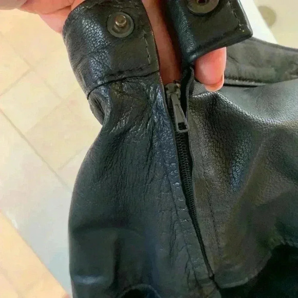 Beautiful  real vintage leather and suede midi skirt. Size 46 in European size - Picture 7 of 14